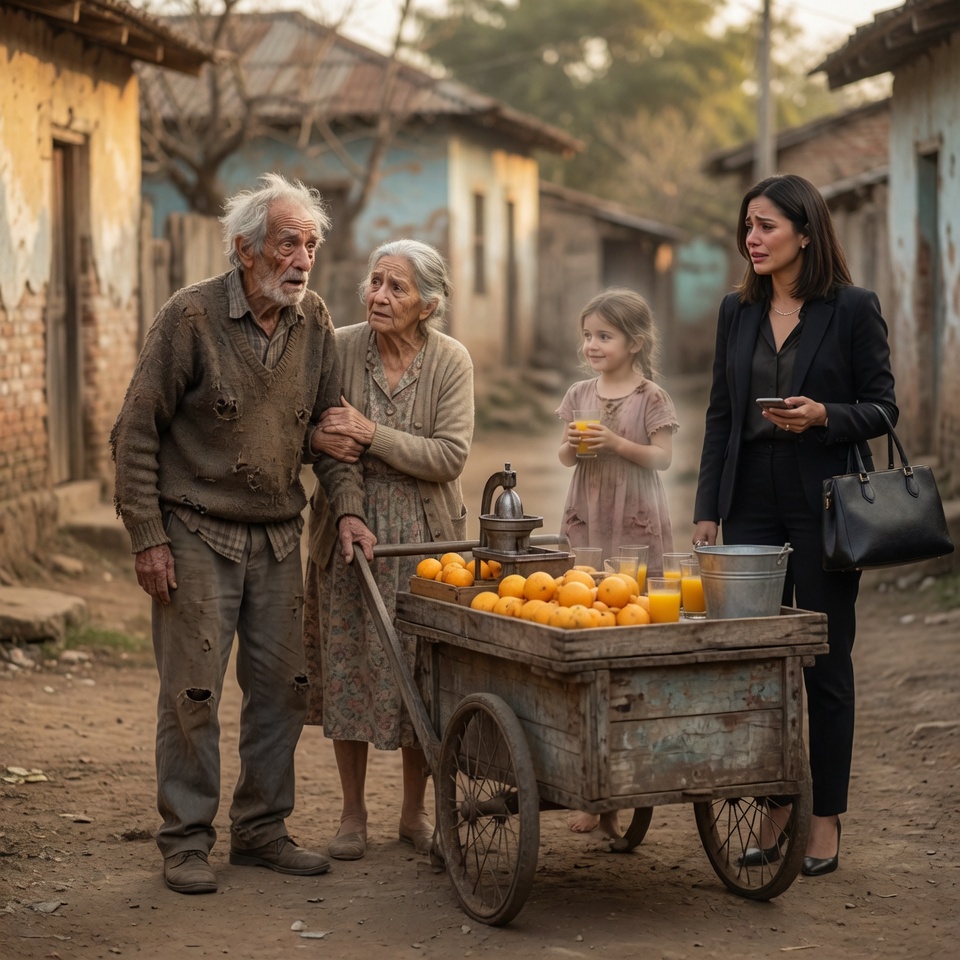 Ele Lhe Deu um Suco Quando Ela Era uma Menina Faminta… 30 Anos Depois Ela Voltou e Mudou Sua Vida