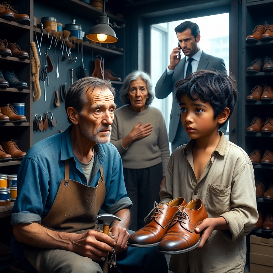 O Menino Deixou Seus Sapatos com o Sapateiro… Vinte Anos Depois, Ele Voltou com uma Dívida que Ninguém Esperava