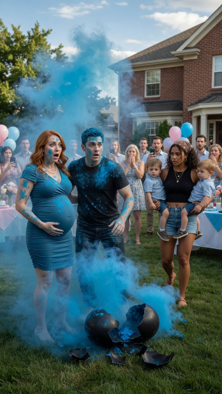 The Gender Reveal Turned Blue For His “First Son”… Until A Woman Walked In Holding The Two Boys He Had Already Abandoned