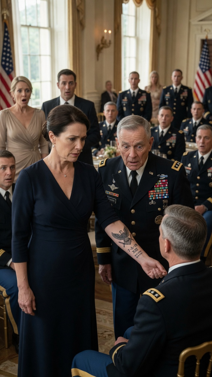 The General Froze When He Saw The Tattoo On Her Arm… Because It Belonged To A Soldier Declared Dead 20 Years Ago
