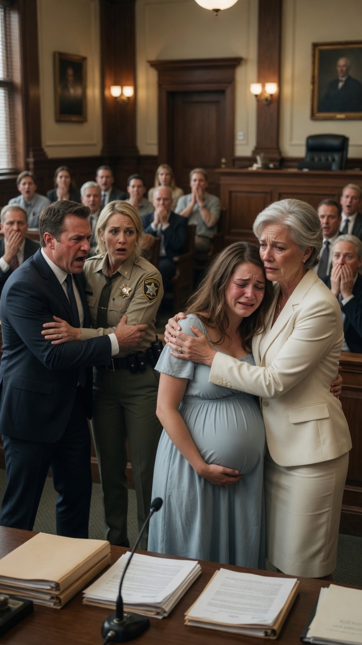 Eight Months Pregnant, I Was About To Leave Court With Nothing… Until A Billionaire Woman Walked In And Called Me Her Daughter