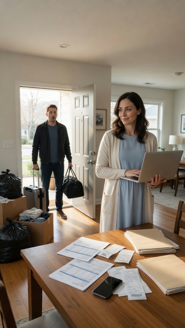My Husband Packed A Suitcase For His Mistress And Dared Me To Divorce Him… Then His Old Laptop Revealed The Secret Account That Destroyed Them Both