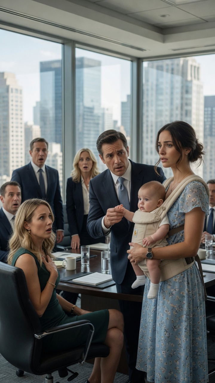 The Young Mother Walked Into The Billionaire’s Boardroom With A Baby… And One Tiny Birthmark Made Him Freeze