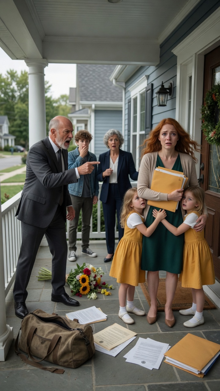 My In-Laws Threw Me And My Children Out After My Husband’s Funeral… But The Folder He Left Behind Proved The House Was Never Theirs