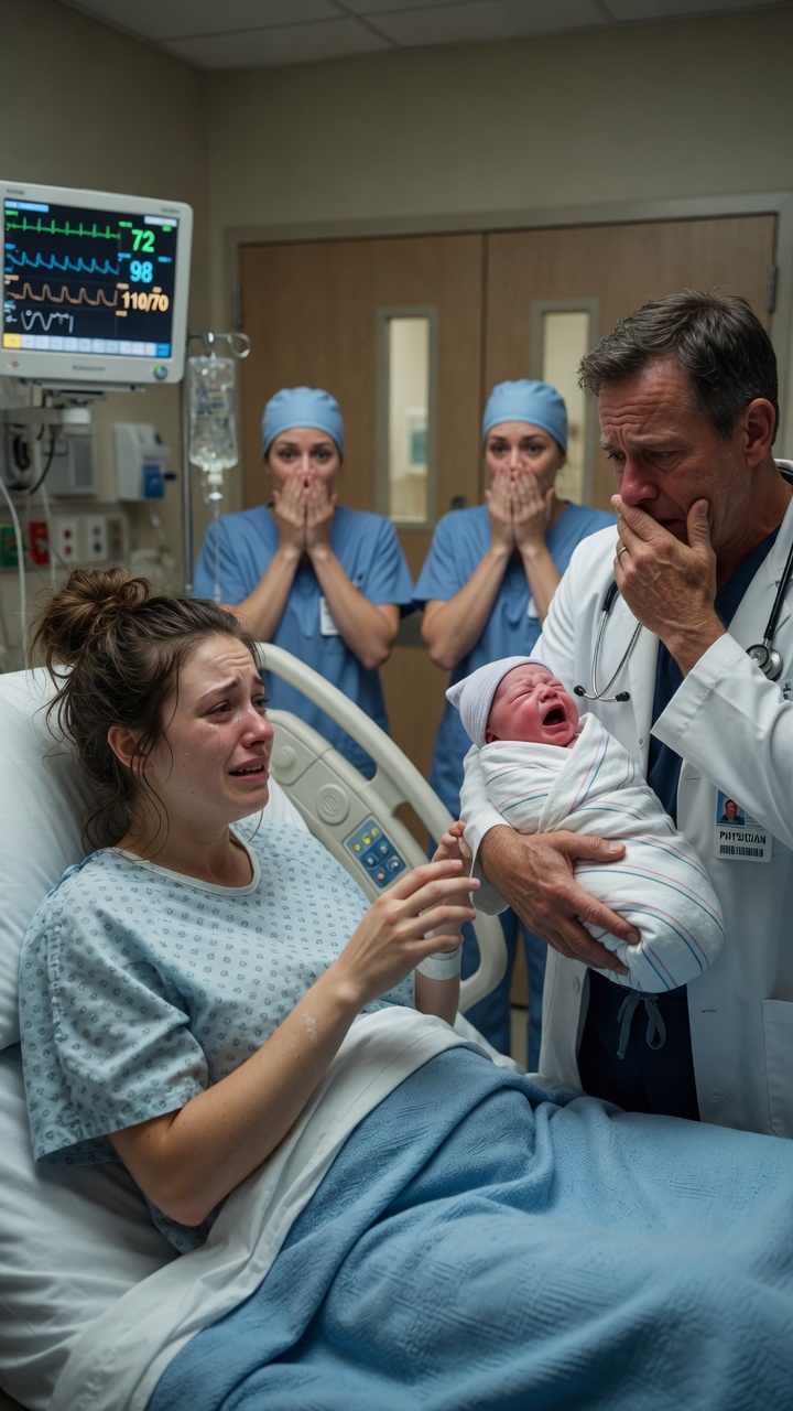 The Divorced Pregnant Woman Gave Birth Alone… But One Look At Her Baby Made The Doctor Whisper, “This Shouldn’t Be Possible”