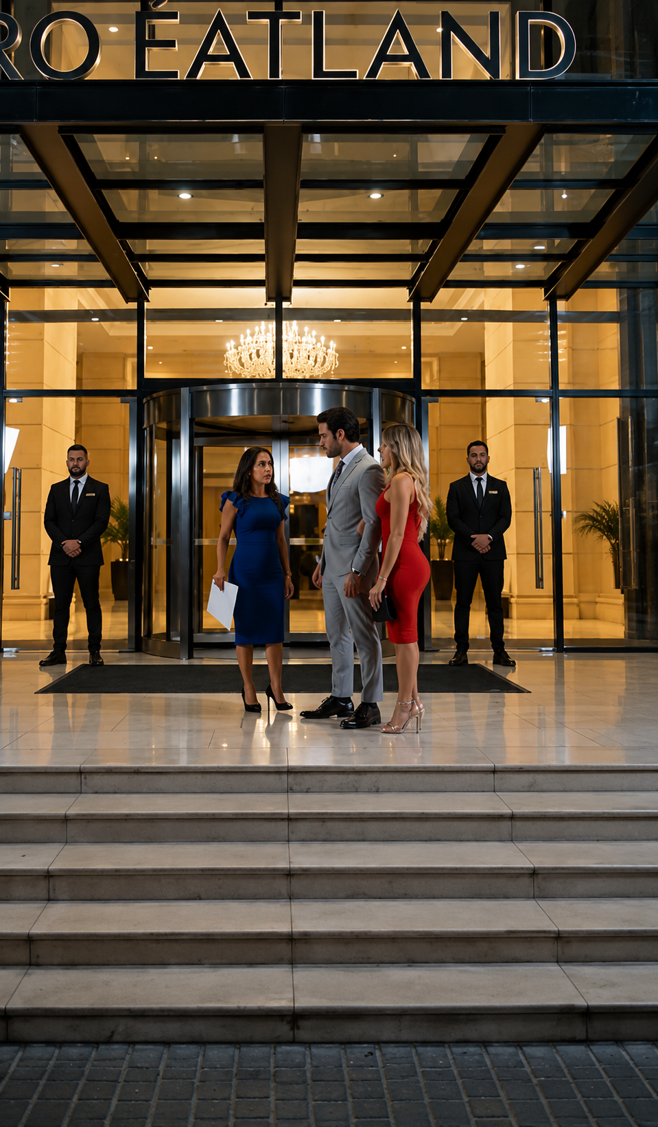 Encontró A Su Esposo Con La Amante Frente Al Hotel… Pero La Ecografía En Su Mano Lo Hizo Caer De Rodillas