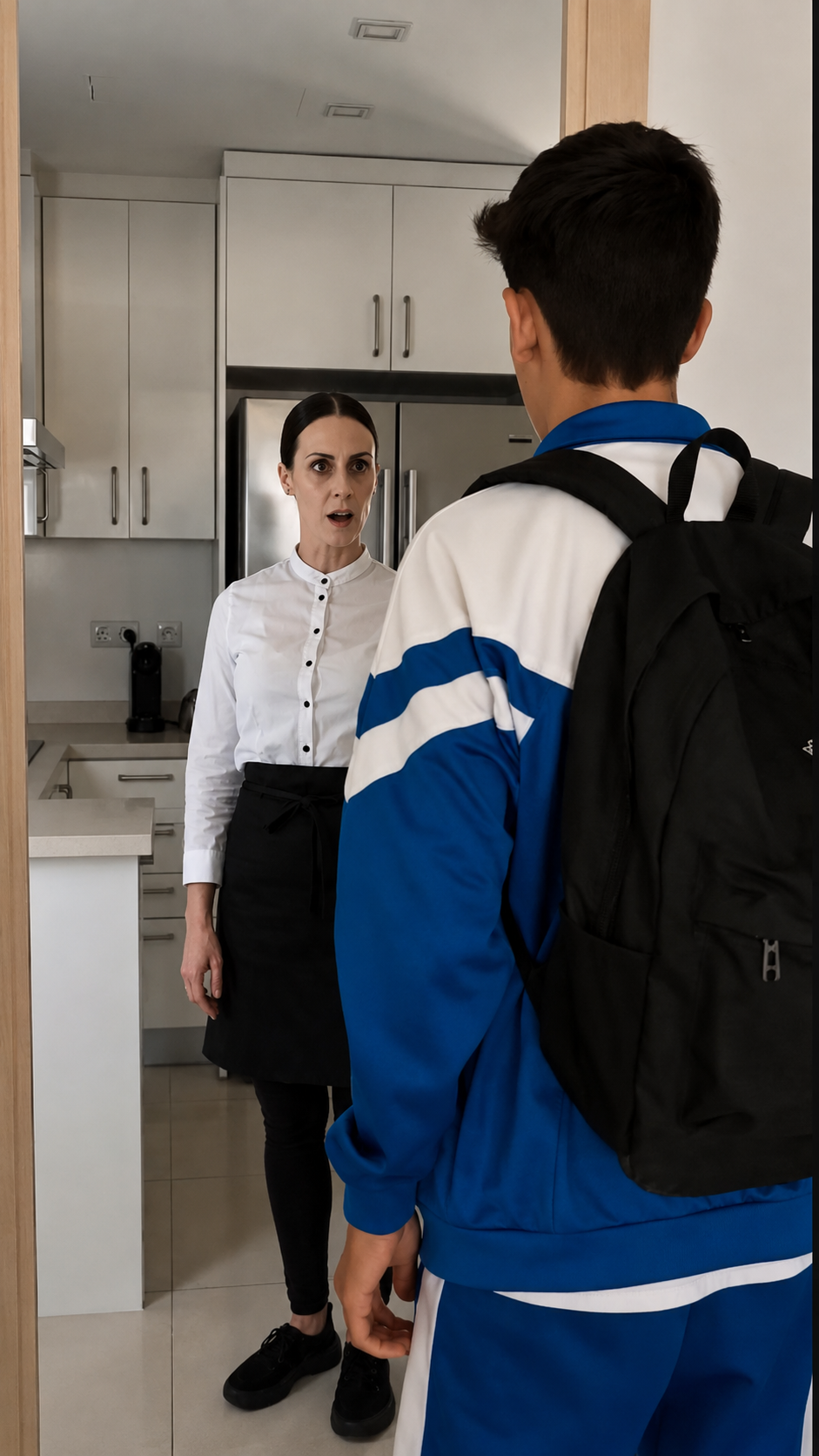 El Niño Volvió Del Colegio Y Saludó A Su Madre… Pero La Mujer En La Cocina No Era Ella