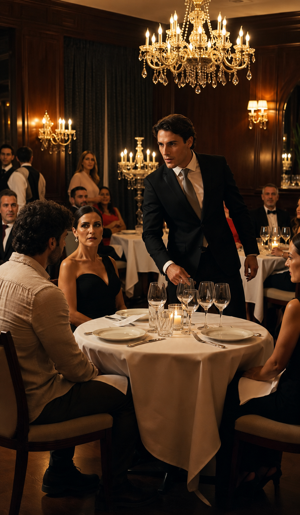 Carlos solo se sentó en la mesa VIP con una camisa arrugada… y el gerente lo humilló delante de todos, sin imaginar que estaba insultando al nuevo dueño del restaurante.