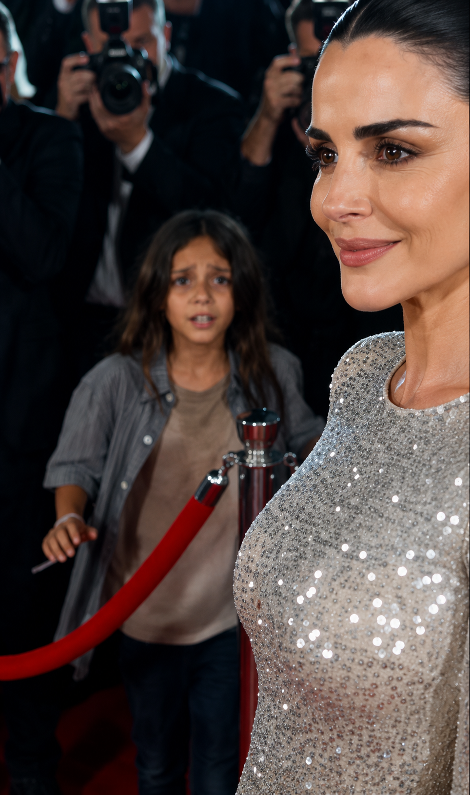 La Star Rejeta La Fillette Pauvre Devant Les Caméras… Mais Le Bracelet Taché De Sang Révéla Qu’elle Était Le Bébé Qu’on Lui Avait Déclaré Mort