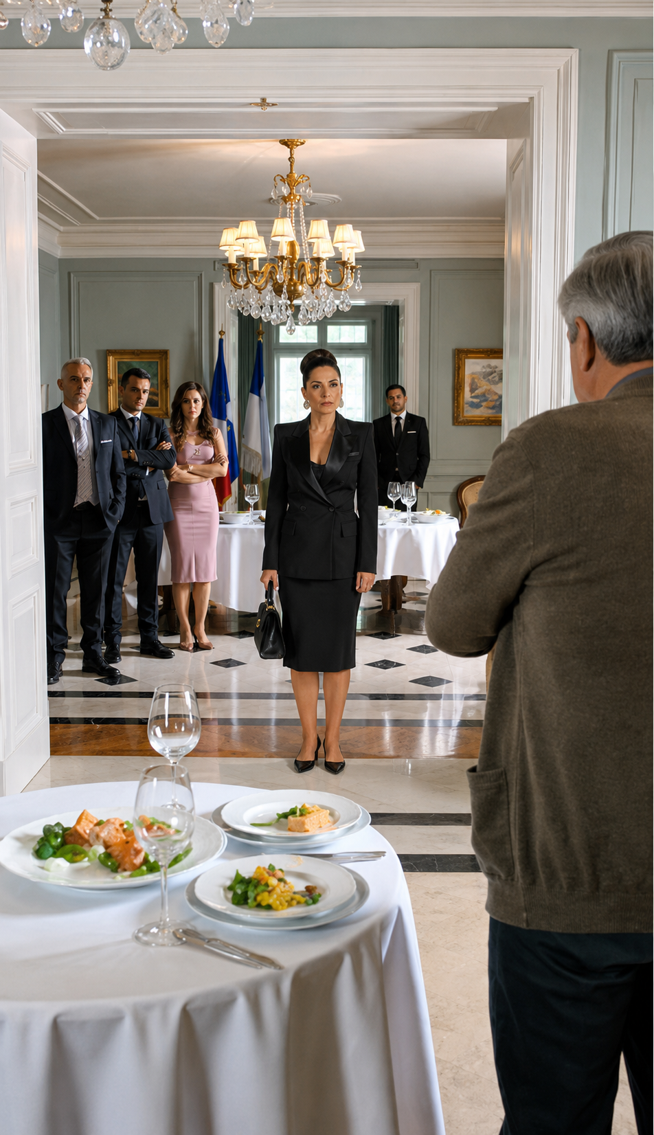 La Millonaria Humilló A Un Anciano En Su Cena De Gala… Pero Su Hijo Reveló Que Él Venía A Cumplir La Última Promesa De Su Padre