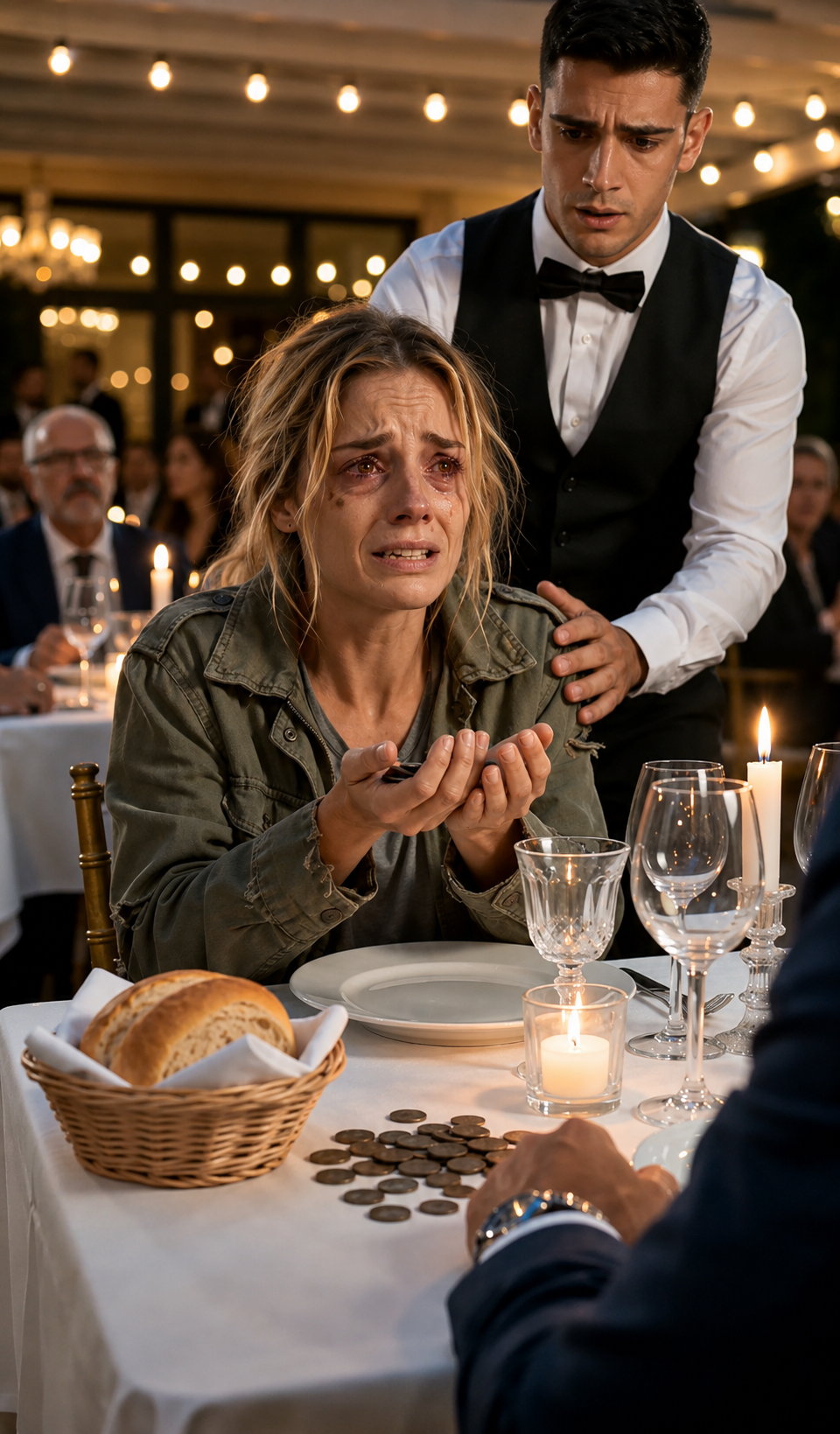 La Femme Pauvre Fut Humiliée Pour Avoir Payé Avec Des Pièces Sales… Mais Une Ancienne Pièce Révéla Que Sa Mère Avait Sauvé Le Restaurant