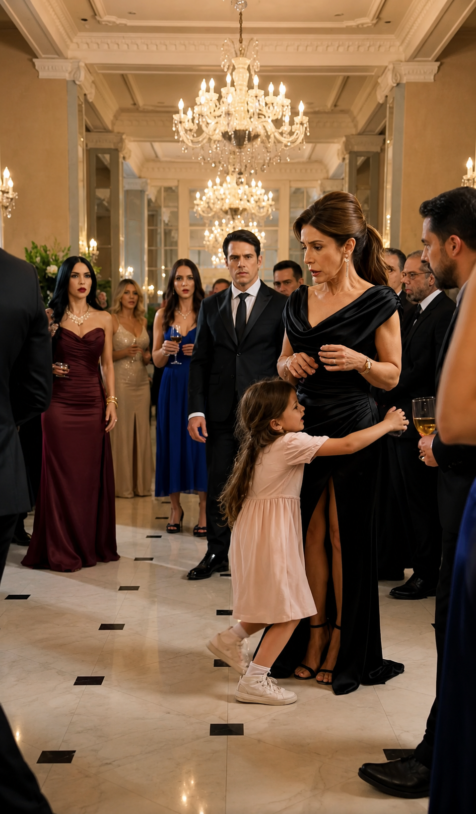 La Niña Corrió Por El Salón Gritando “¡Mamá!”… Pero El Medallón Reveló Que Era La Hija Que El Millonario Creyó Muerta