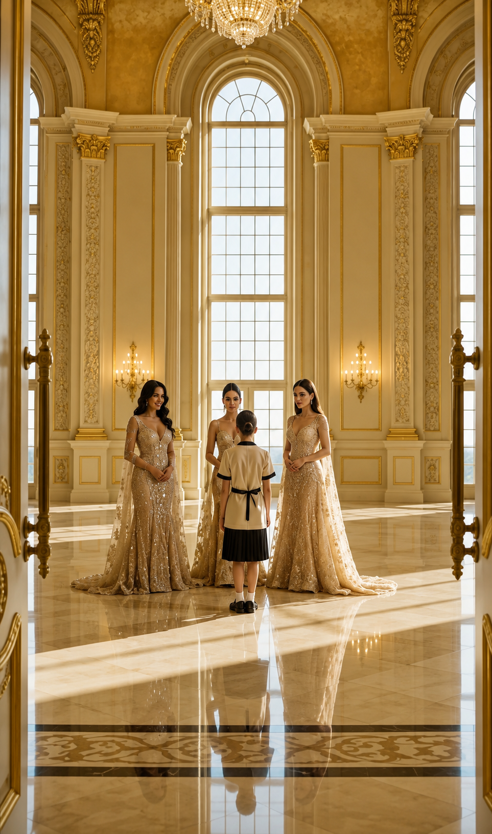They Laughed At The Crying Maid In The Golden Palace… Until One Tiny Family Button Proved She Owned Everything They Tried To Steal