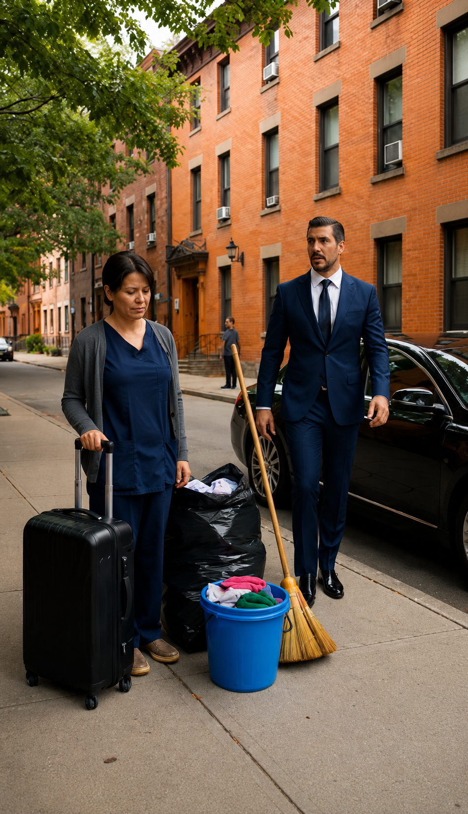 The Boss Found His Cleaning Worker Crying On The Street… Then Discovered His Secretary Had Stolen Three Months Of Wages