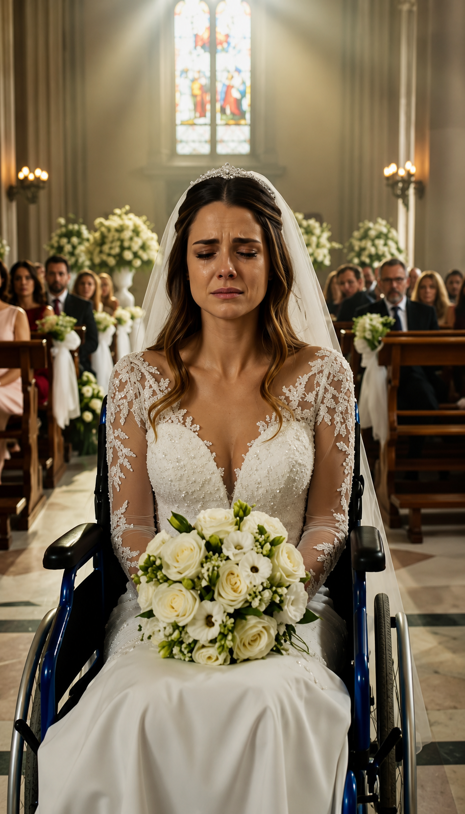 La Mariée En Fauteuil Allait Dire Oui Au Milliardaire… Puis Un Homme Pauvre Jeta Une Vieille Chaussure Blanche Dans L’Allée