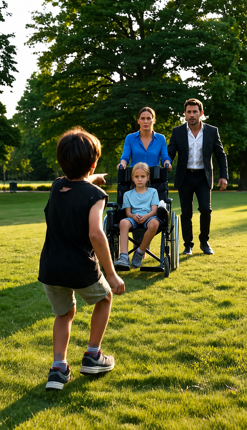 Le Garçon En Haillons Arrêta Le Fauteuil Roulant Et Cria : « C’est Ma Sœur ! »… Mais La Photo Des Deux Nouveau-Nés Révéla Le Crime Que La Famille Riche Cachait Depuis Huit Ans