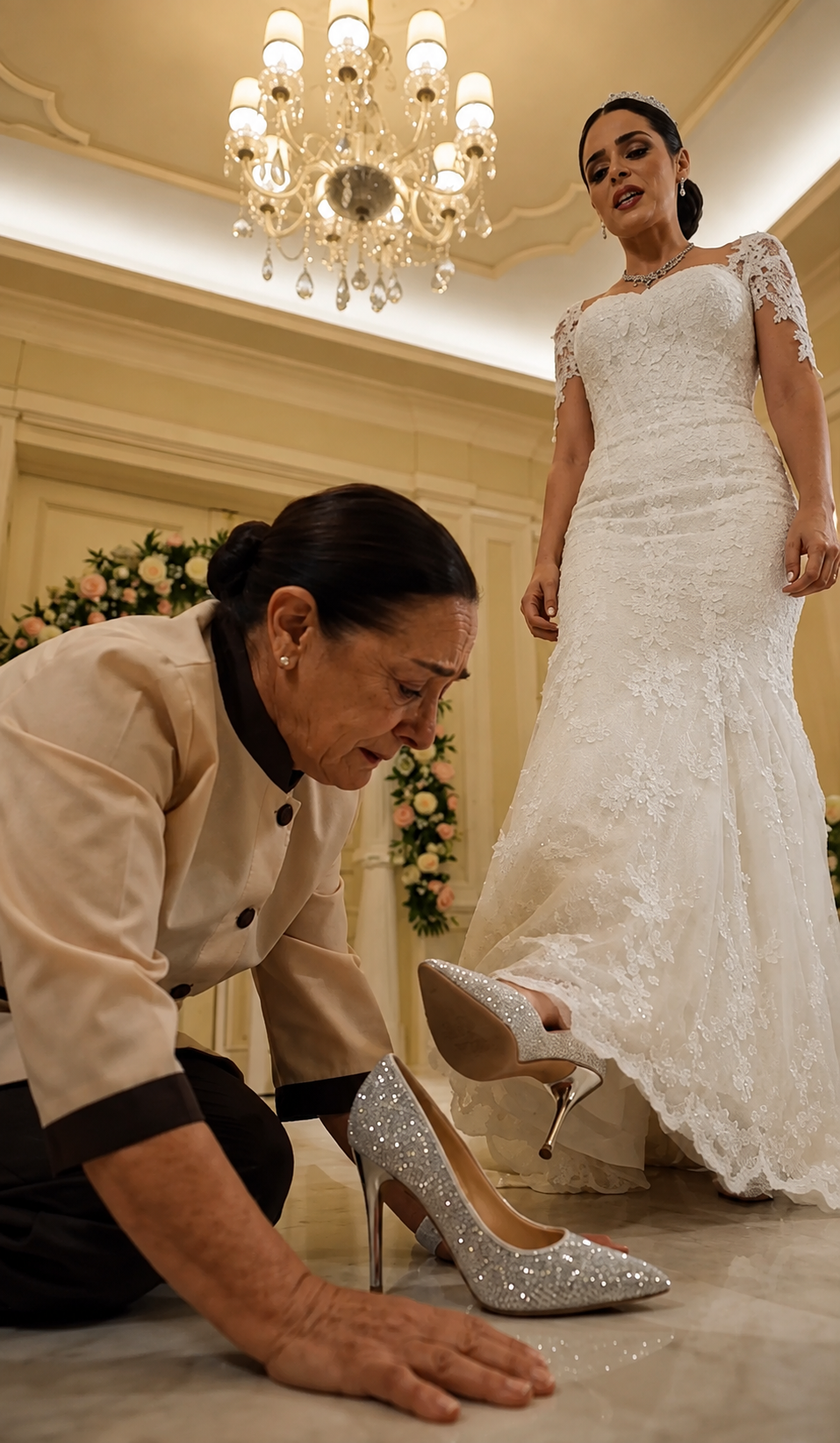 La Mariée Força La Gouvernante À S’Agenouiller… Puis Une Photo Cachée Dans Sa Chaussure Révéla La Femme Que Le Marié Croyait Morte