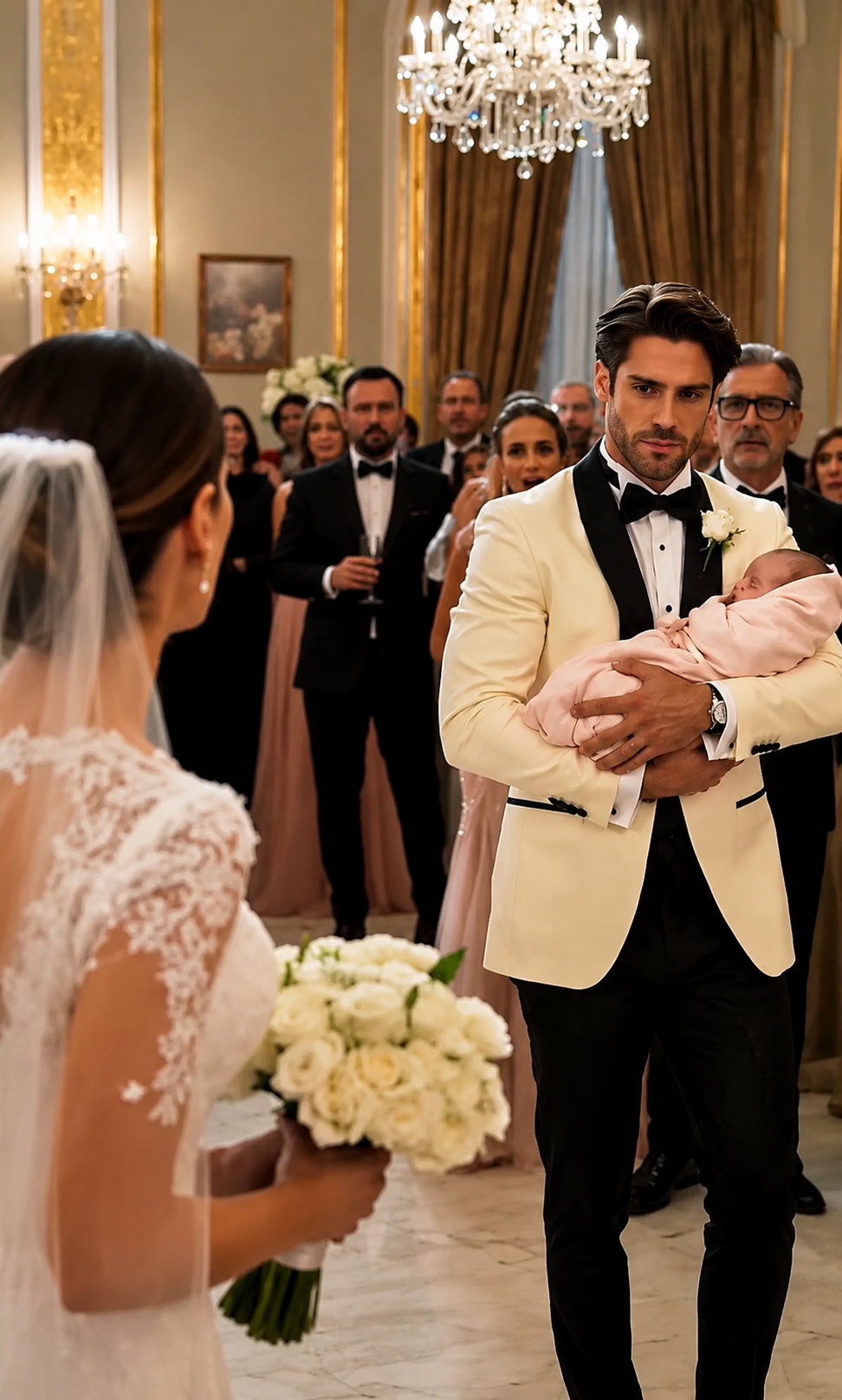 # « QU’EST-CE QUE TU SIGNES ? »… ALEXANDRE REGARDA LE BÉBÉ, PUIS RÉVÉLA POURQUOI IL ÉTAIT ARRIVÉ À LEUR MARIAGE