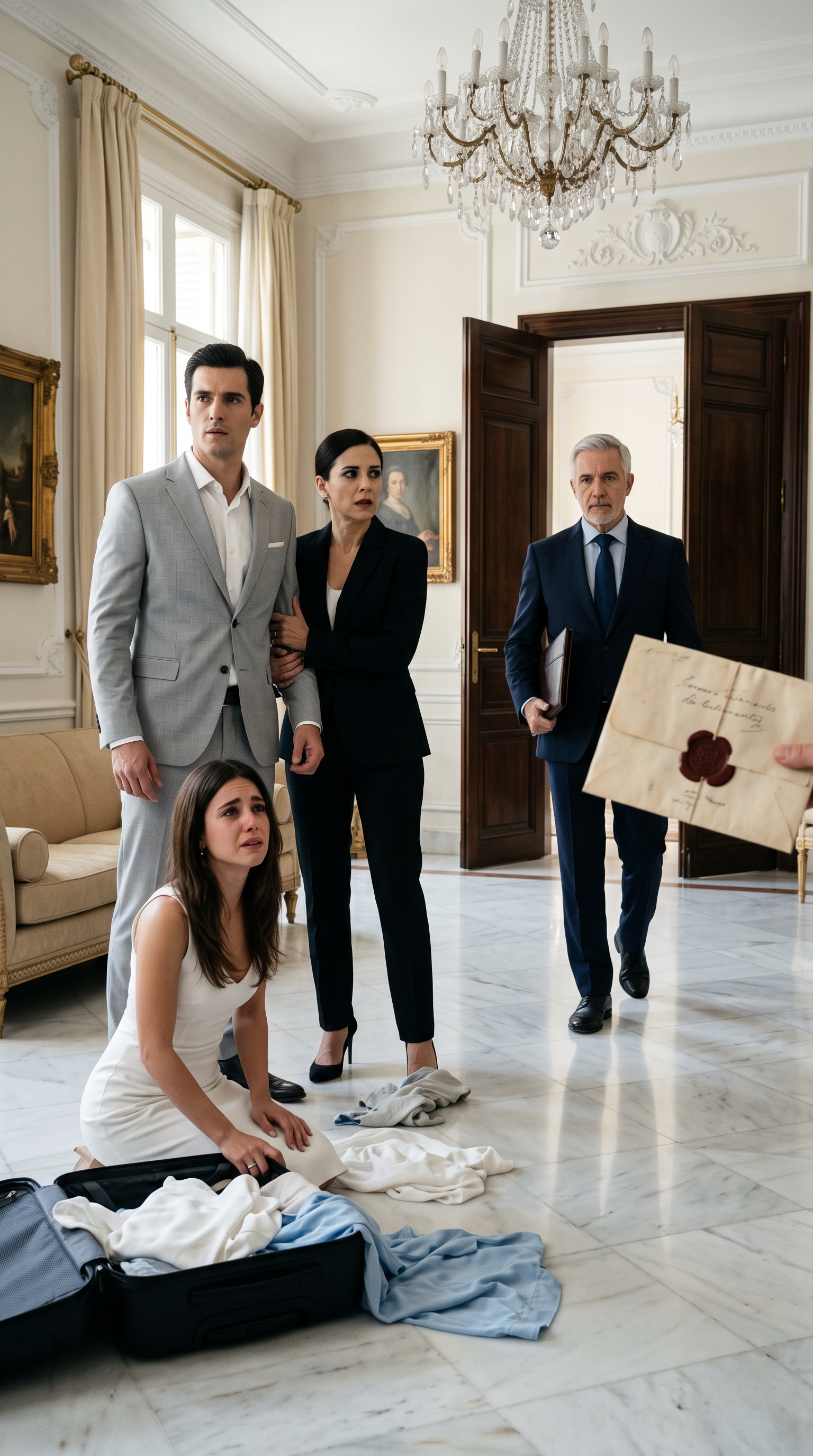« HIER SOIR, LA DERNIÈRE VERSION DU TESTAMENT A ÉTÉ RETROUVÉE »… PUIS MAÎTRE ERNEST LUT LE NOM ET VÉRONIQUE LÂCHA LE BRAS D’ALEXANDRE