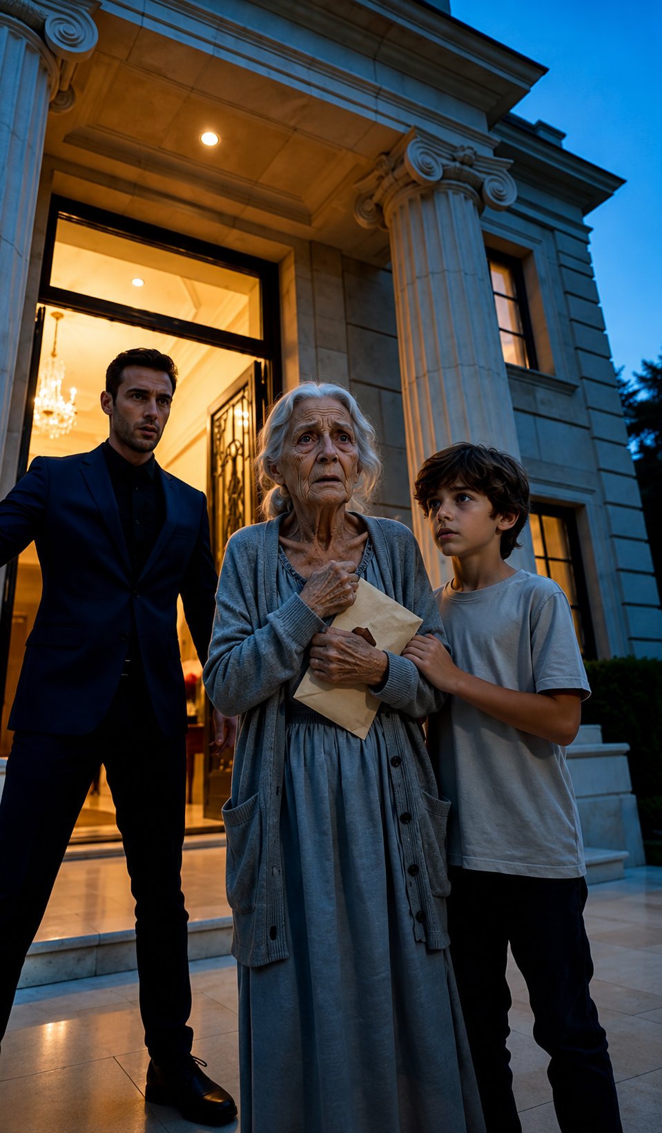 LA VIEILLE FEMME FUT CHASSÉE DE LA MAISON DU MILLIARDAIRE… MAIS QUAND DANIEL VIT LE SCEAU ROUGE ET LE VISAGE DU PETIT MATHÉO, IL MURMURA : « CET ENFANT NE DEVRAIT PAS ÊTRE ICI… »