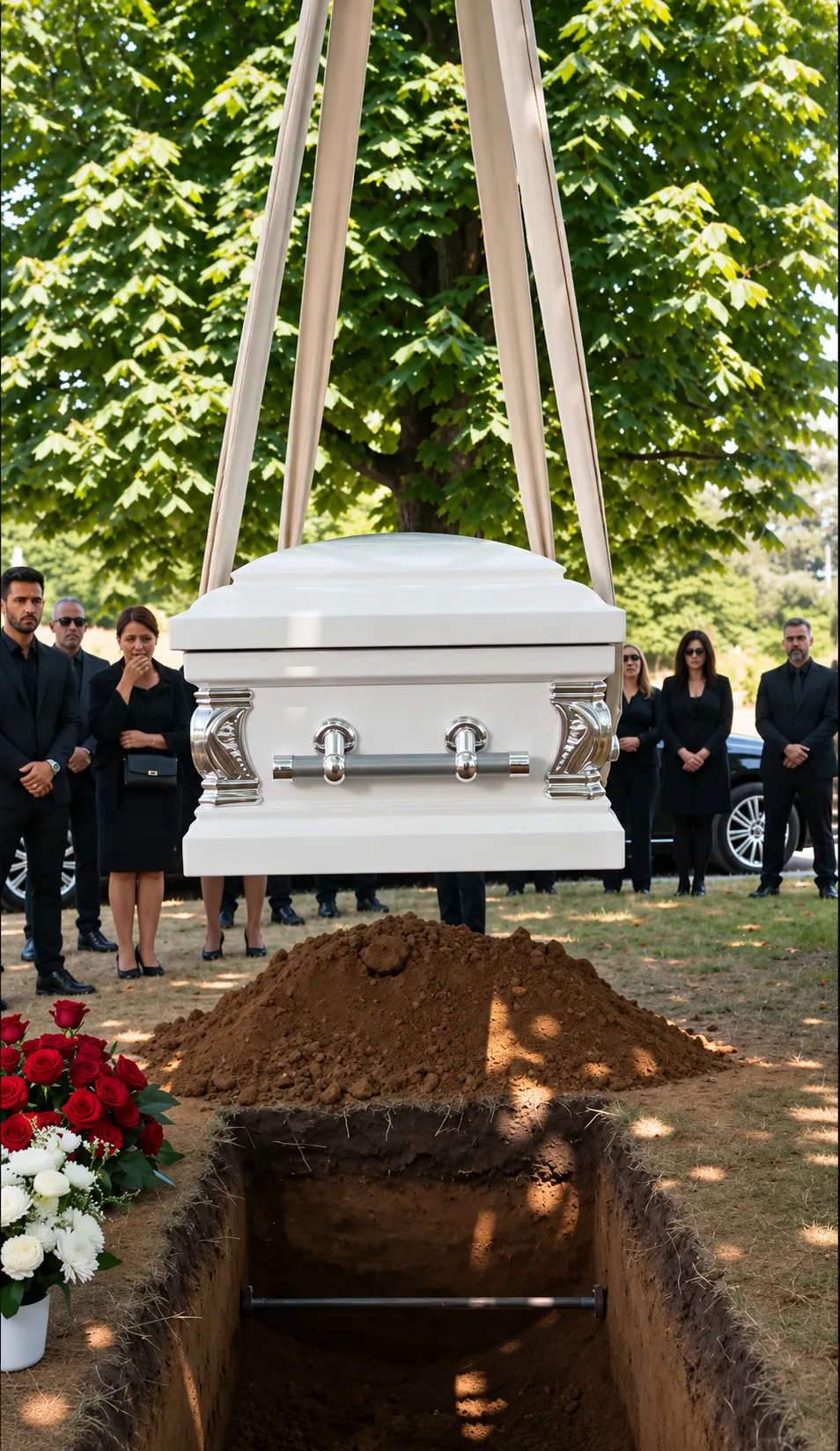 LE CERCUEIL ALLAIT ÊTRE DESCENDU DANS LA TOMBE… MAIS UN PETIT GARÇON A CRIÉ : « CE N’EST PAS ELLE À L’INTÉRIEUR ! » — CE QU’ILS ONT DÉCOUVERT A CHANGÉ TOUTE LA FAMILLE
