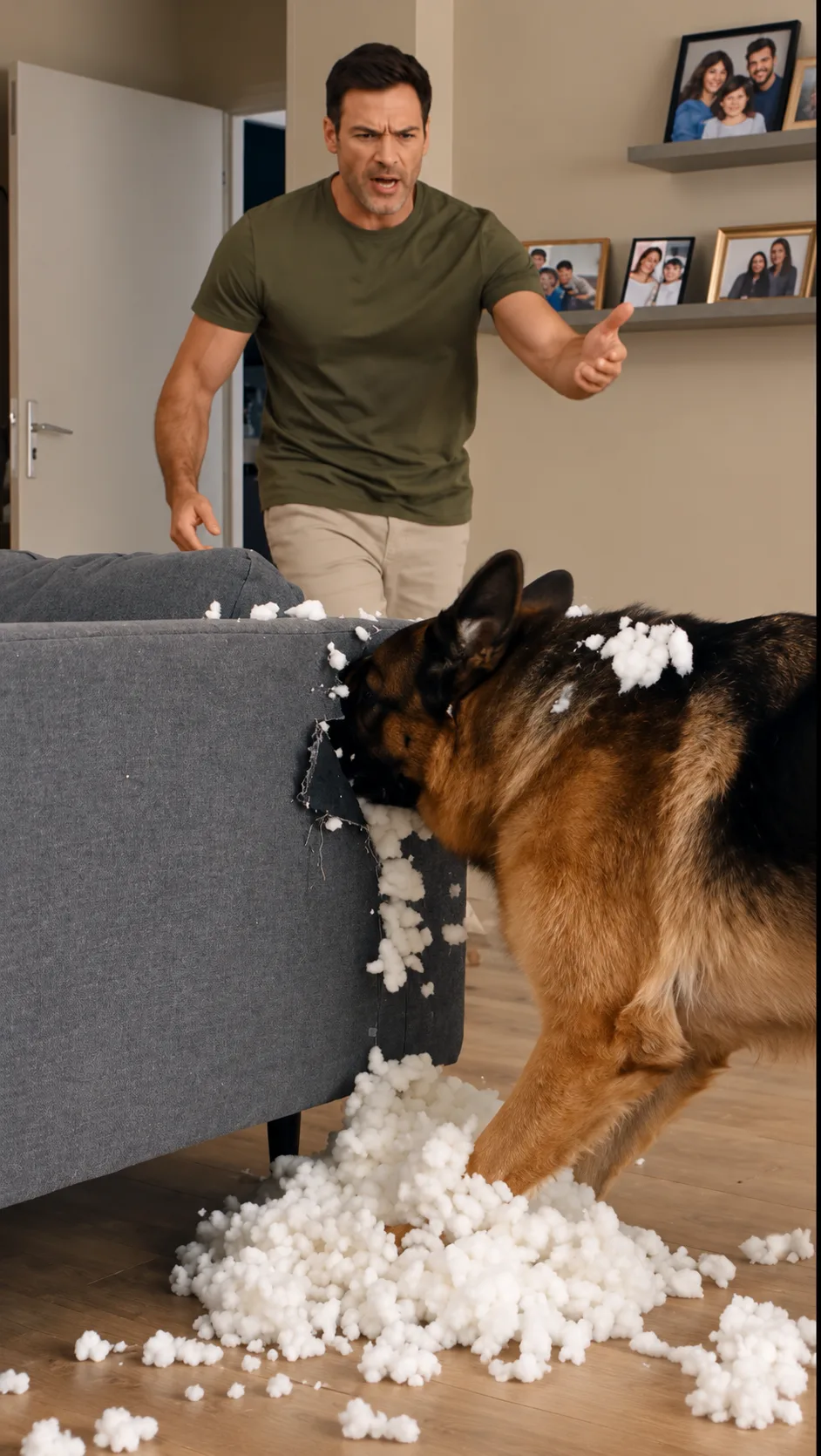 SON CHIEN A DÉCHIQUETÉ LE CANAPÉ… MAIS QUAND THOMAS A VU LES INITIALES « E.S » SUR L’OBJET CACHÉ À L’INTÉRIEUR, IL A MURMURÉ : « ELLE ÉTAIT LA SEULE À UTILISER CES LETTRES… »