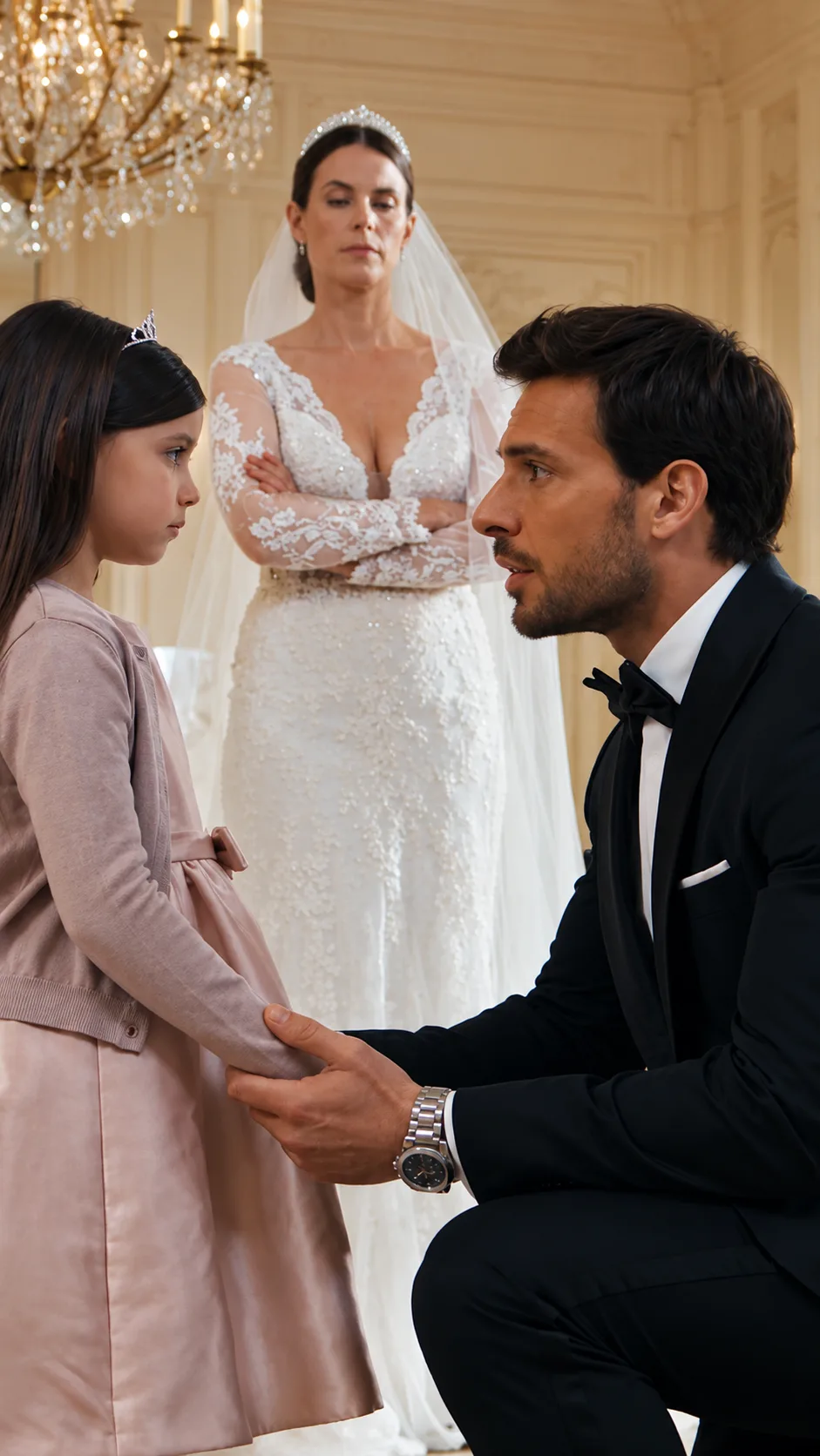 LE JOUR DE SON MARIAGE, UNE PETITE FILLE A ARRÊTÉ LE MARIÉ… PUIS UN AGENT LUI A TENDU UNE TABLETTE ET ELLE A MURMURÉ : « MAMAN A DIT QUE LA MARIÉE SAURAIT POURQUOI »