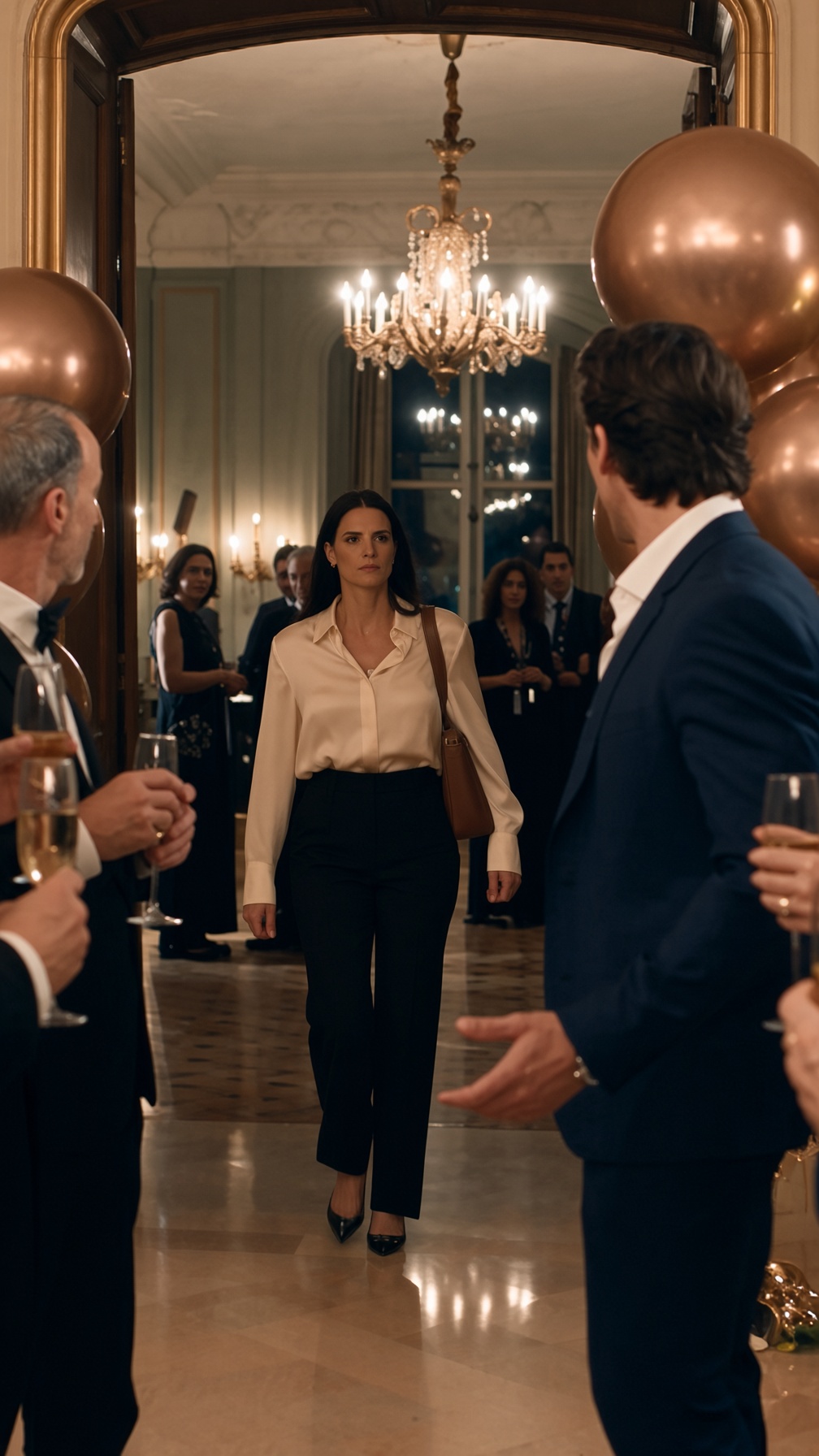 ELLE A FAIT IRRUPTION DANS LA FÊTE EN LARMES ET A CRIÉ : « TU LEUR AS DIT QUE JE VOUS AVAIS ABANDONNÉS ? »… PUIS ELLE A REGARDÉ LA FEMME EN BLEU ET A AJOUTÉ : « ELLE SAIT POURQUOI JE SUIS PARTIE »