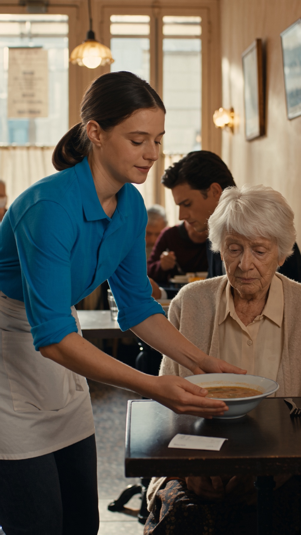 ELLE A PAYÉ LE REPAS D’UNE VIEILLE DAME SANS RIEN ATTENDRE… MAIS L’HOMME À LA TABLE VOISINE S’EST MIS À PLEURER EN ENTENDANT SON PROPRE PRÉNOM