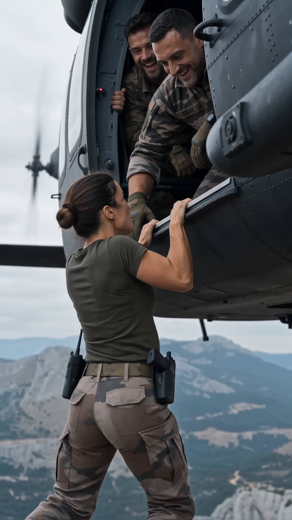 ILS ONT JETÉ LEUR CAPITAINE HORS DE L’HÉLICOPTÈRE… MAIS UNE SECONDE PLUS TARD, L’ALARME QU’ELLE AVAIT PRÉDITE S’EST DÉCLENCHÉE