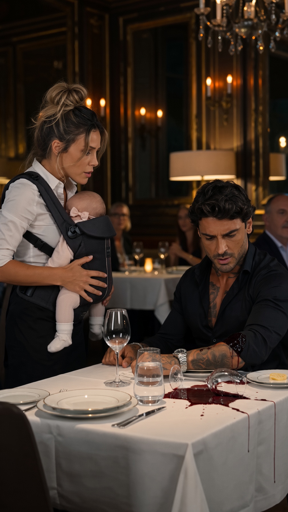 LA SERVEUSE A RENVERSÉ DU VIN SUR L’HOMME LE PLUS REDOUTÉ DE MARSEILLE… MAIS EN VOYANT LE BRACELET DE SON BÉBÉ, IL A MURMURÉ : « MA NIÈCE A DISPARU AVEC LE MÊME »