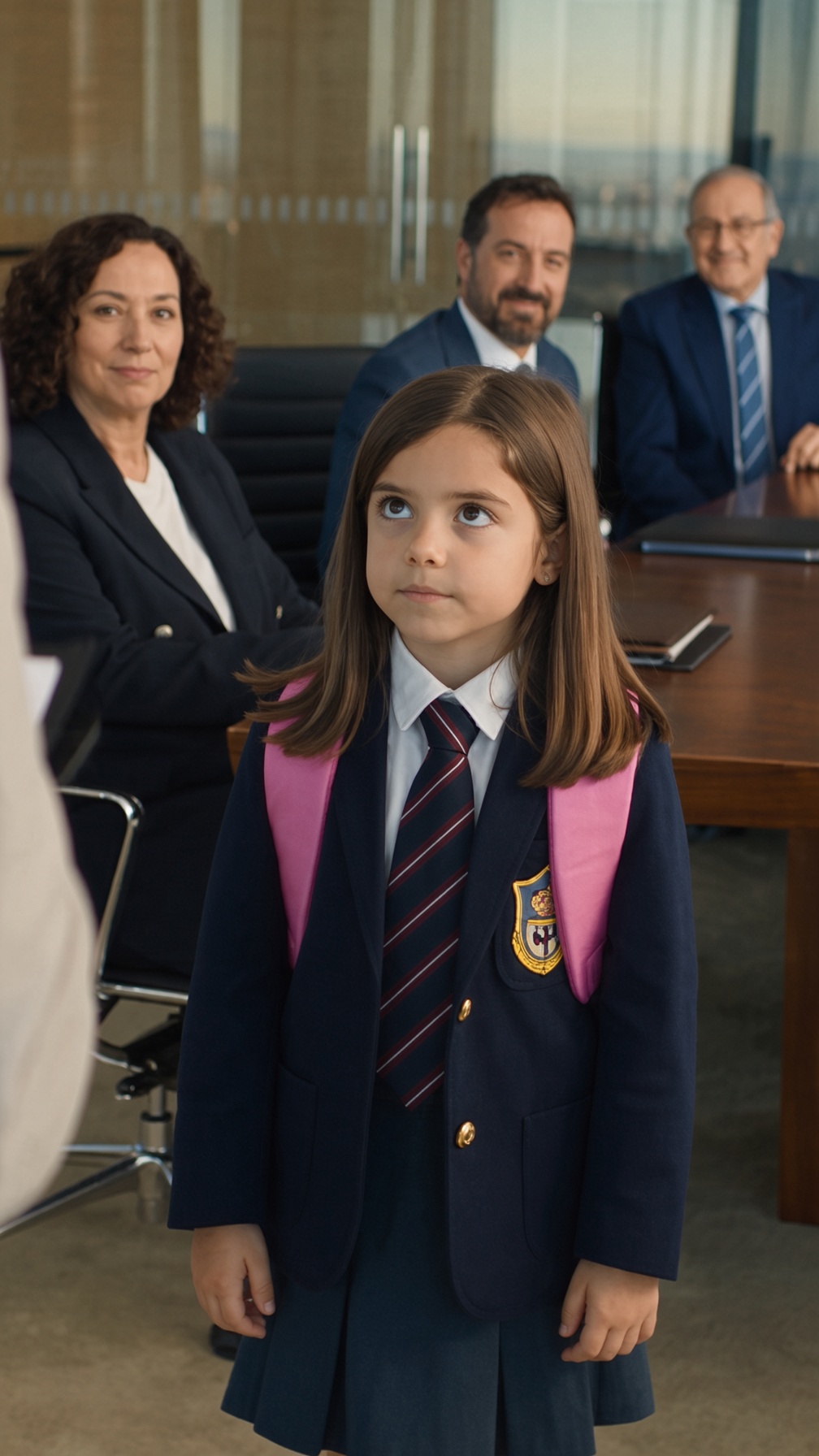 UNA NIÑA DE 11 AÑOS ENTRÓ EN UNA MULTINACIONAL PARA SER INTÉRPRETE Y TODOS SE RIERON… HASTA QUE SEÑALÓ UNA FRASE DEL CONTRATO Y DIJO: «EL ORIGINAL NO DICE ESO… ALGUIEN LO CAMBIÓ»