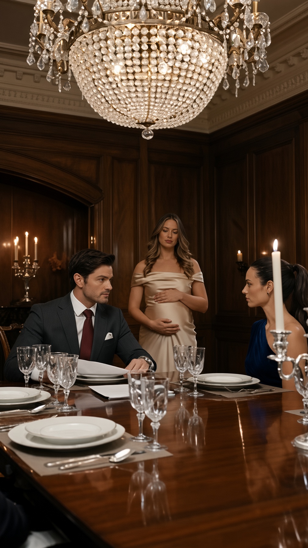 HE ANNOUNCED HIS PREGNANT MISTRESS AT DINNER—THEN HIS WIFE ASKED ONE QUESTION THAT MADE HIM GO PALE