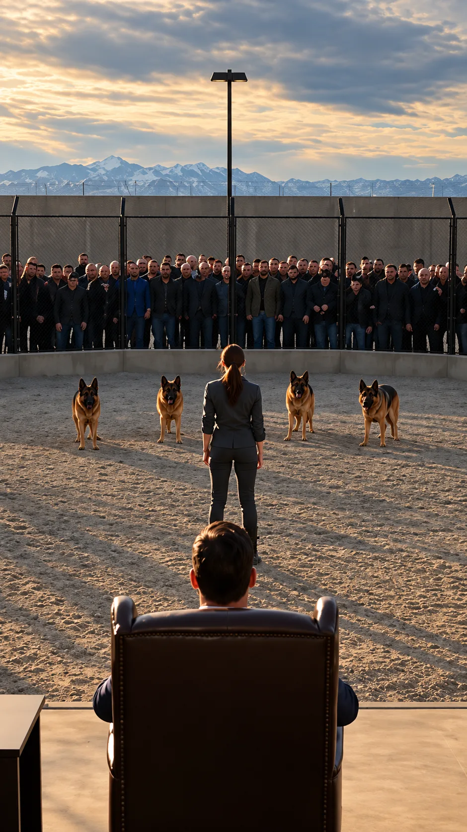 THE MAFIA BOSS THREW HER INTO A YARD WITH HIS MOST DANGEROUS DOGS… BUT WHEN THEY REACHED HER, EVERY DOG TURNED TOWARD THE SAME MAN IN THE CROWD