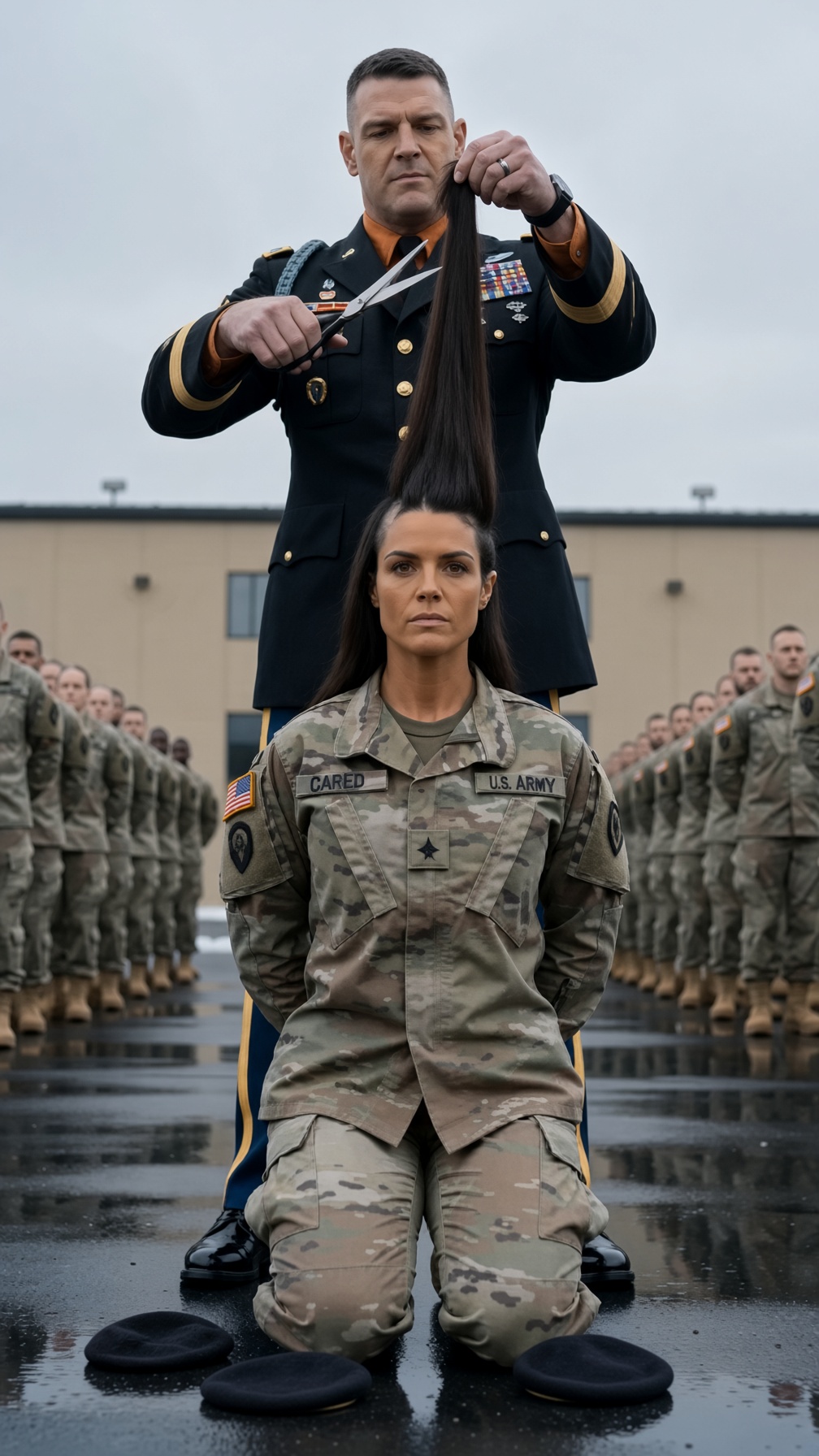 THE COLONEL CUT HER HAIR IN FRONT OF 30 SOLDIERS… THEN SHE LOOKED UP AND SAID: “THANK YOU. YOU JUST GAVE ME 30 WITNESSES.”