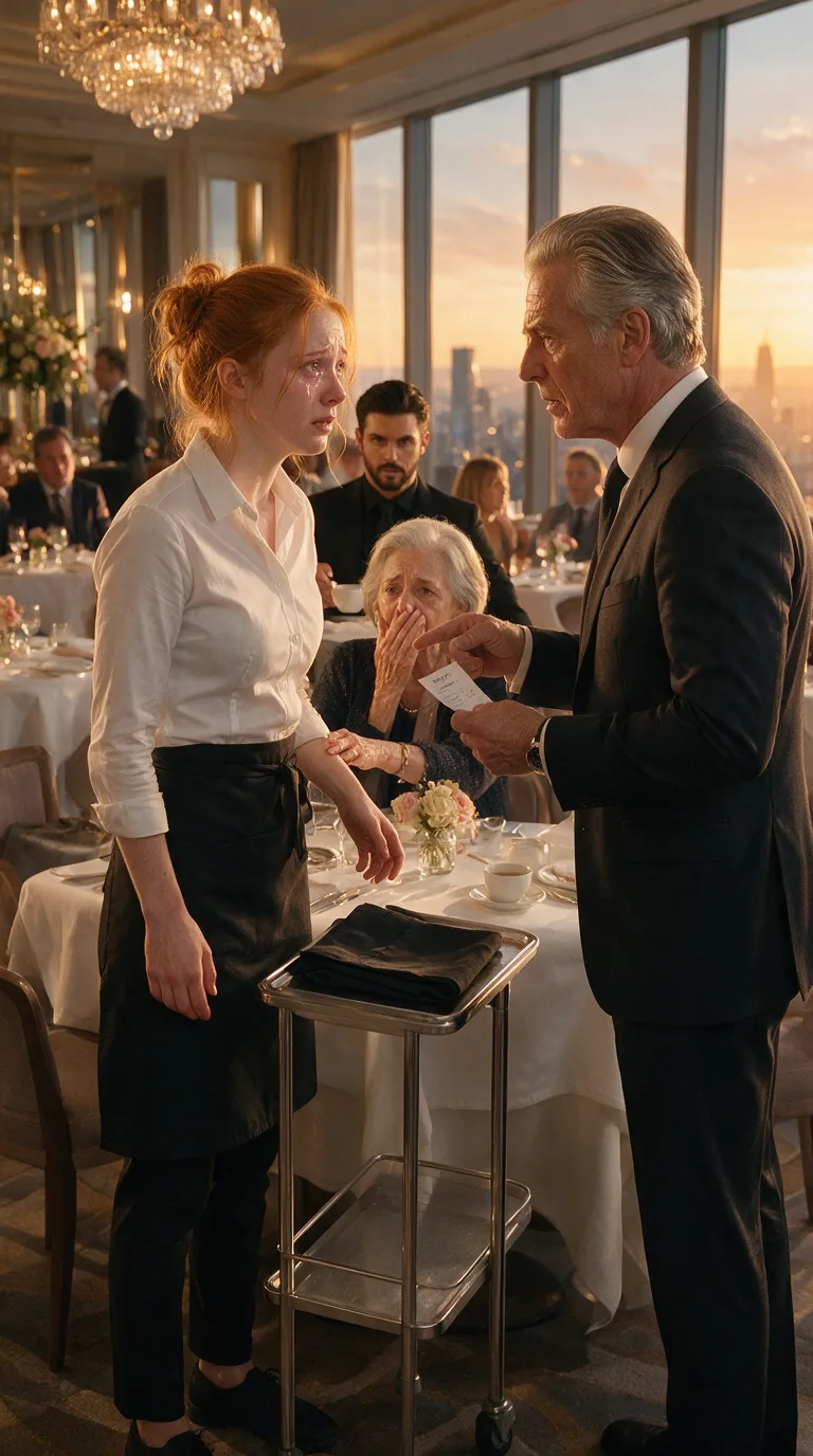 LA SERVEUSE A PAYÉ 12,40 DOLLARS POUR UNE VIEILLE DAME PAUVRE… MAIS LE CLIENT QUI L’A HUMILIÉE IGNORAIT QUE CETTE FEMME ÉTAIT LA MÈRE DU PROPRIÉTAIRE