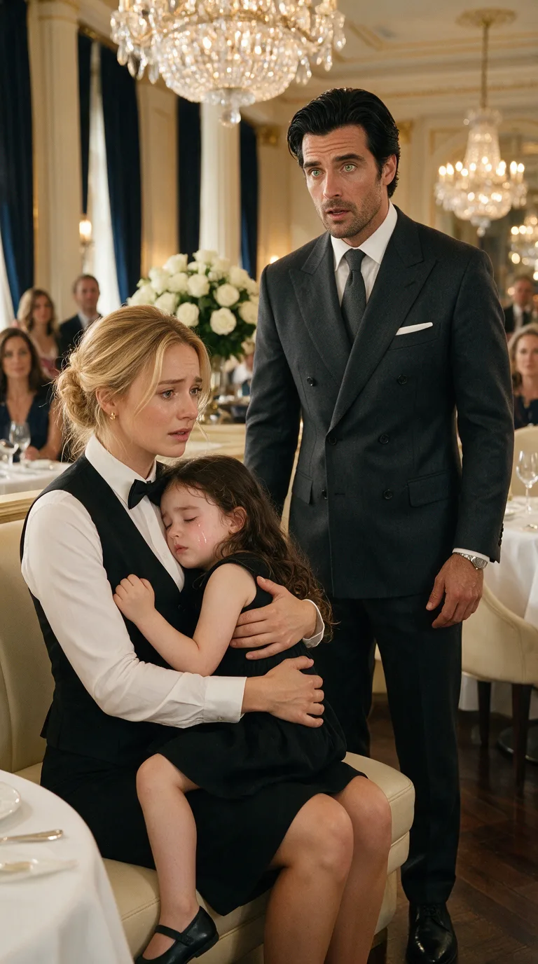 “WHY DID MY DAUGHTER CALL YOU MOMMY?” — A FEARED MILLIONAIRE FOUND HIS TRAUMATIZED DAUGHTER ASLEEP IN A WAITRESS'S ARMS… BUT HER ANSWER EXPOSED A TERRIBLE TRUTH!