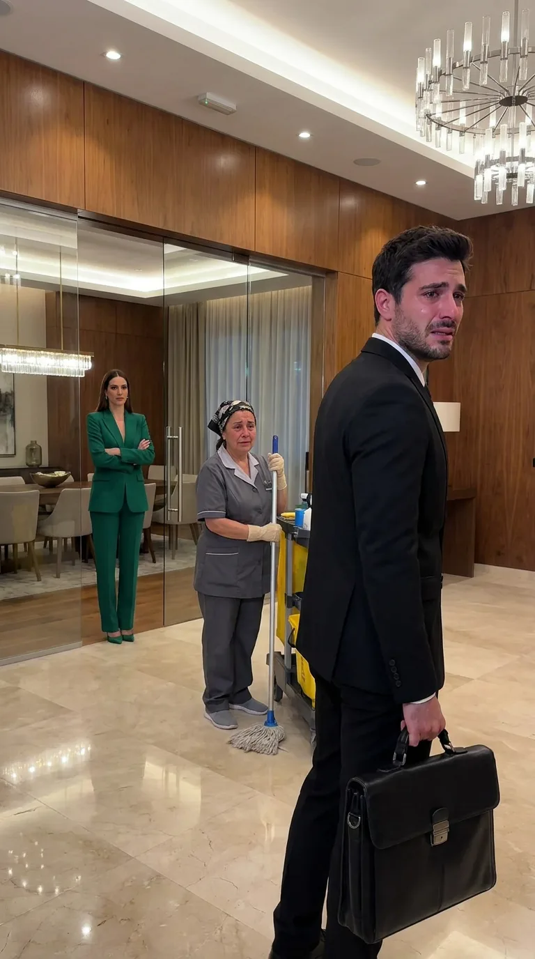 «¿QUÉ HACES AQUÍ?», PREGUNTÓ UN MILLONARIO AL VER A UNA ANCIANA LIMPIANDO EL SUELO DE SU EMPRESA… PERO CUANDO ELLA LE DIJO «AÚN NO CONOCES TODA LA VERDAD», EL HOMBRE DESCUBRIÓ QUE SU PADRE LE HABÍA OCULTADO UN SECRETO DURANTE 29 AÑOS
