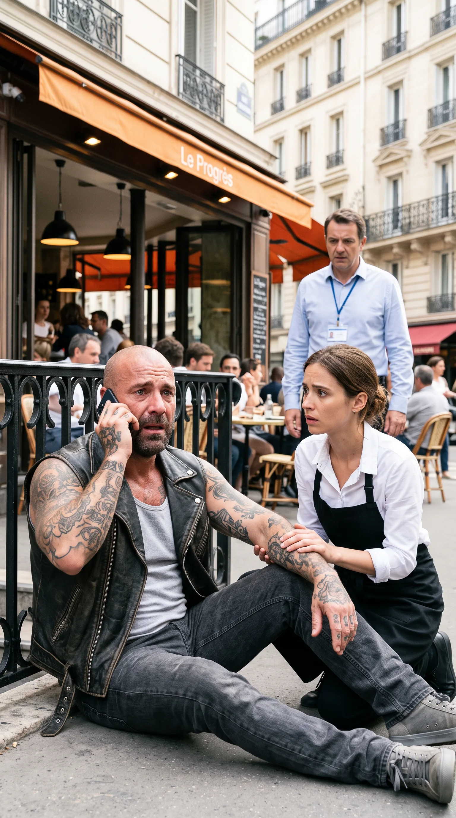 LE BIKER A DEMANDÉ SON NOM PUIS A APPELÉ : « HENRI… J’AI RETROUVÉ LA FILLE DE CLAIRE » — LA SERVEUSE A LÂCHÉ : « POURQUOI VOUS ME CHERCHIEZ ? »