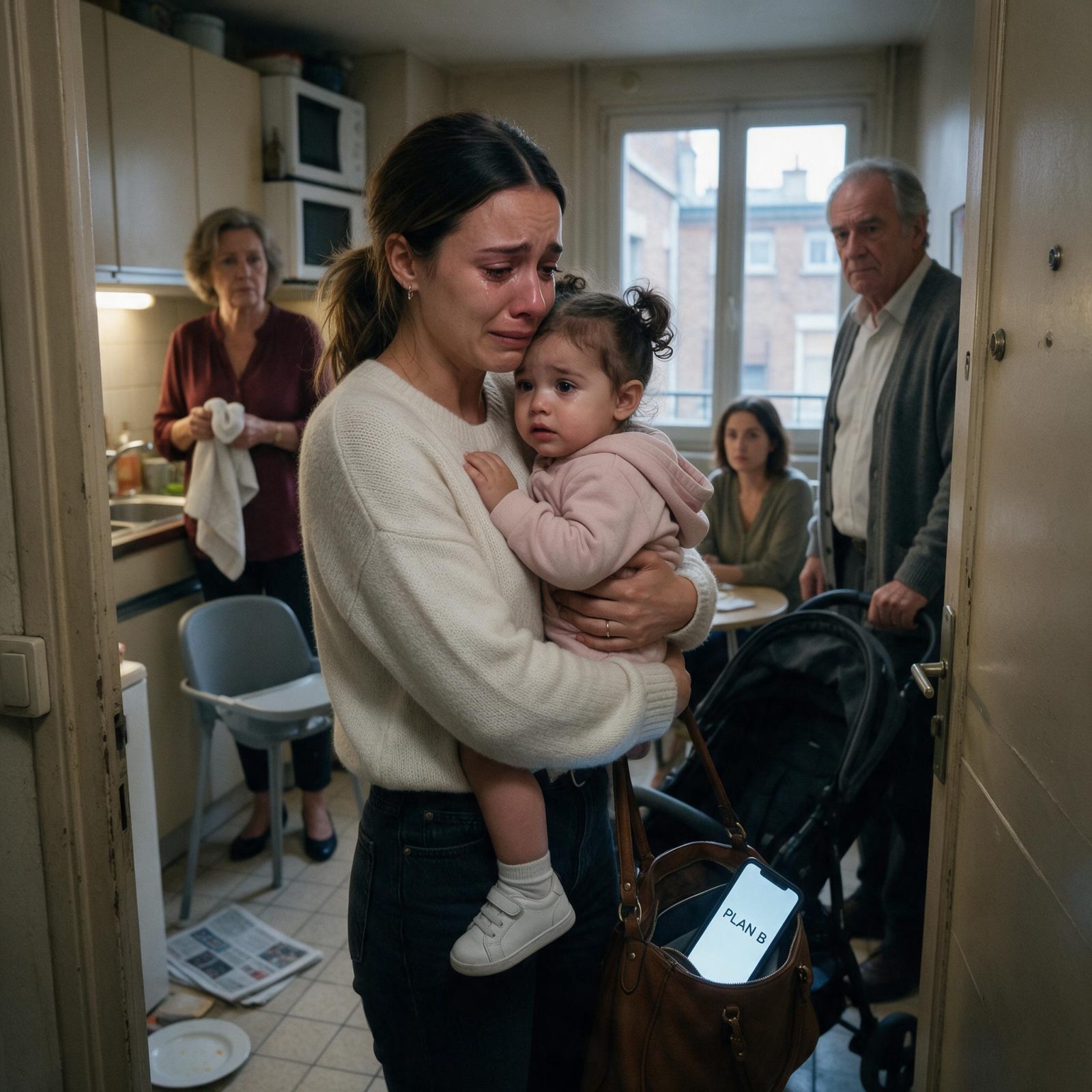 SA MÈRE A JETÉ LA SOUPE DE SA FILLE DE DEUX ANS… PUIS LE TÉLÉPHONE D’ÉLISE A AFFICHÉ : “PLAN B”