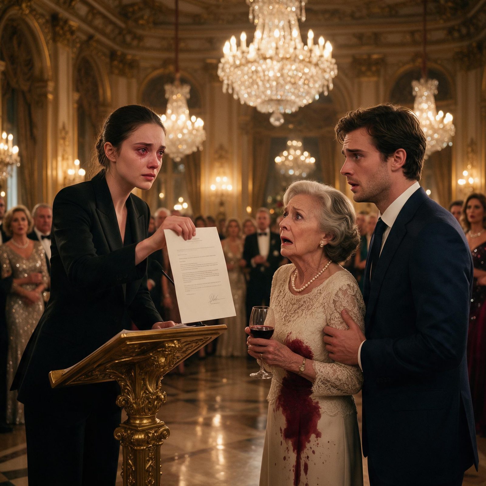 SA BELLE-MÈRE L’A FORCÉE À SIGNER SUR UNE VALISE DEVANT LE MANOIR… MAIS LE SOIR MÊME, CAMILLE EST REVENUE AU GALA ET A DIT : « LISEZ LA DERNIÈRE LIGNE »