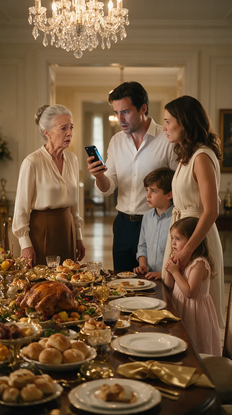 SA BELLE-MÈRE A APPELÉ EN DISANT QU’ELLE N’AVAIT MÊME PLUS DE PAIN… MAIS QUAND ILS SONT ARRIVÉS, LA TABLE ÉTAIT COUVERTE D’UN BANQUET DE LUXE