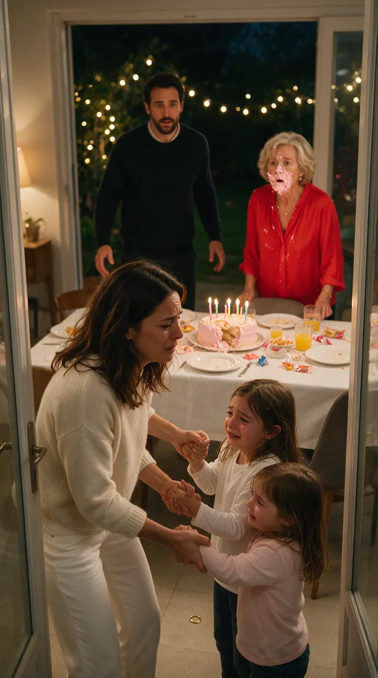 SA FILLE VOULAIT SEULEMENT UNE PART DE GÂTEAU ROSE… MAIS APRÈS CE QUE LA GRAND-MÈRE A DIT, LA MÈRE A LAISSÉ TOMBER SON ALLIANCE DEVANT TOUTE LA FAMILLE