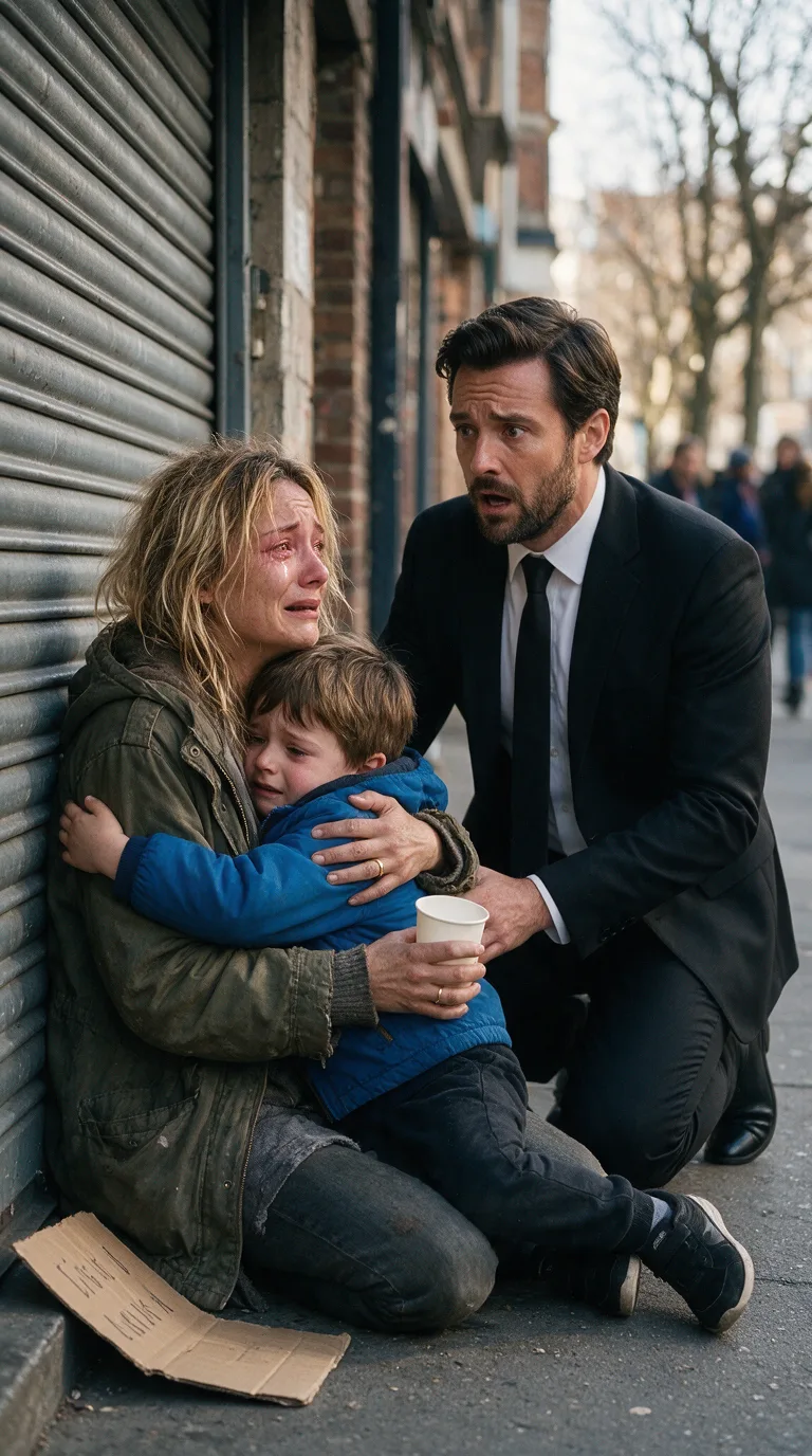 SON FILS DE CINQ ANS A SERRÉ SA MAIN DEVANT UNE FEMME SANS-ABRI… MAIS QUAND DANIEL A VU L’ALLIANCE, IL A COMPRIS QUE SA FEMME DISPARUE ÉTAIT PEUT-ÊTRE LÀ