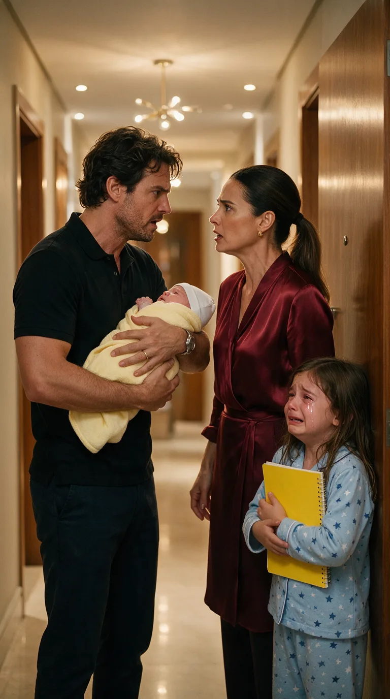 MI HIJA LLORABA CON UN CUADERNO AMARILLO MIENTRAS YO SOSTENÍA AL BEBÉ… PERO LO QUE HABÍA ESCRITO DEJÓ AL DESCUBIERTO LA MENTIRA DE RENATA