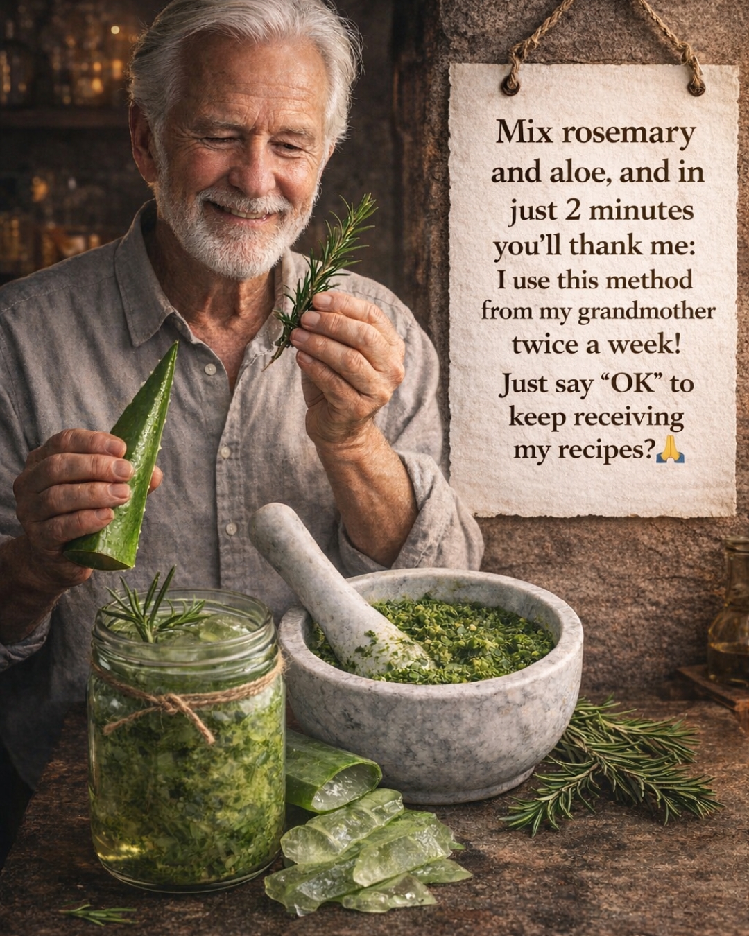 Mix Rosemary with Aloe Vera — In Just 2 Minutes You’ll Thank Me