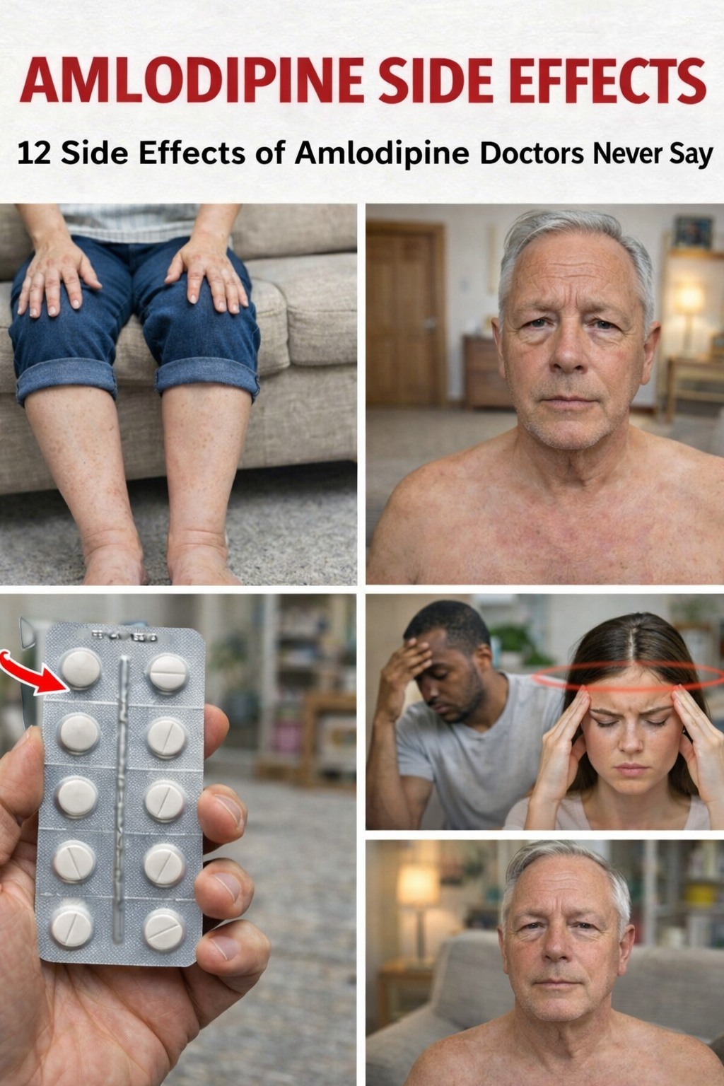 Uncovering 12 Amlodipine Side Effects That Doctors Rarely Highlight But Patients Experience Daily