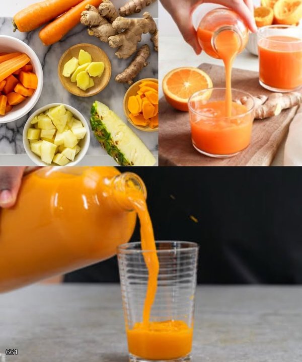 Boost Your Immune System Naturally with Pineapple, Turmeric, Carrots & Lemon Juice!