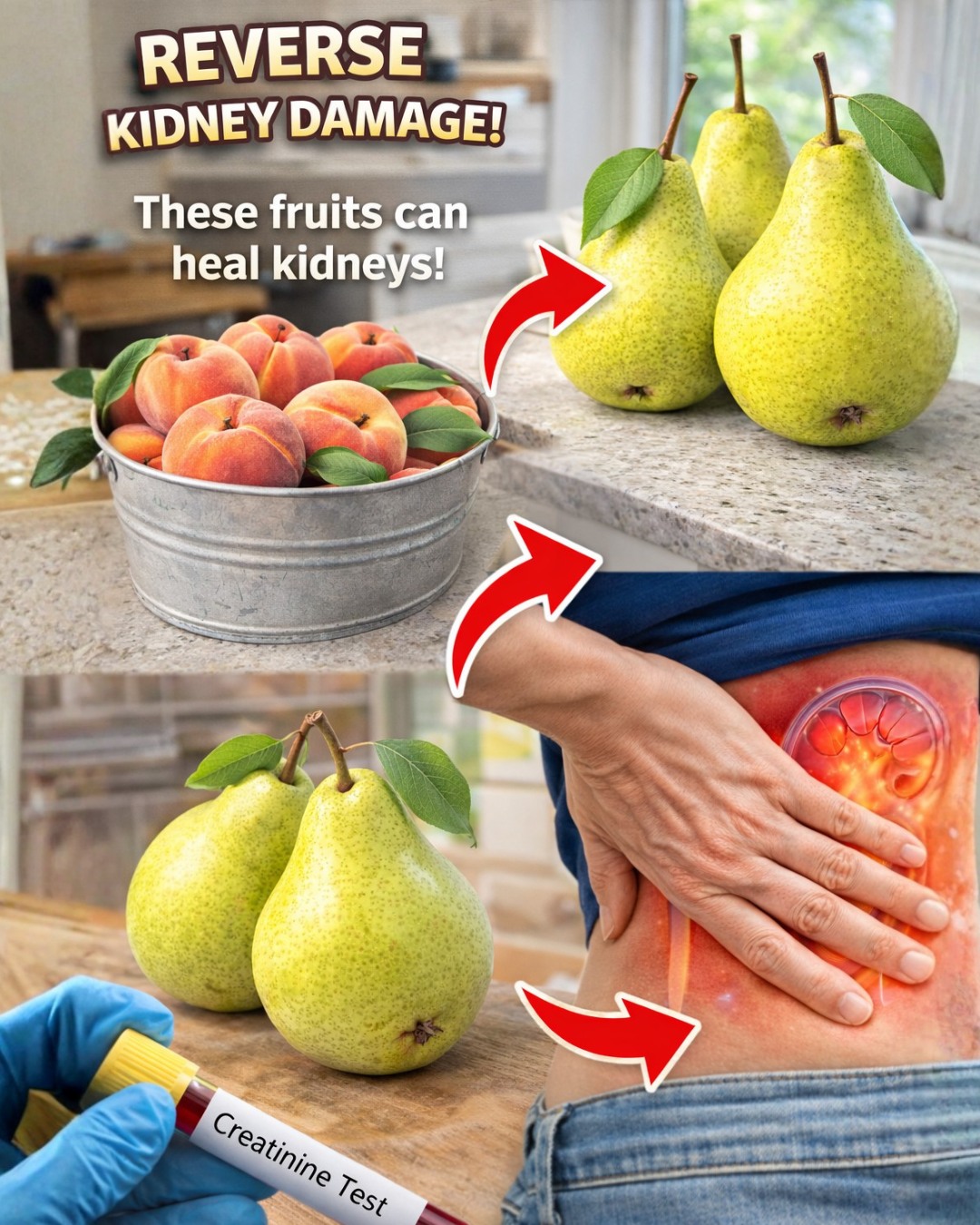 High creatinine levels? 3 fruits you can safely eat and 3 you should avoid. Protect your kidneys now!