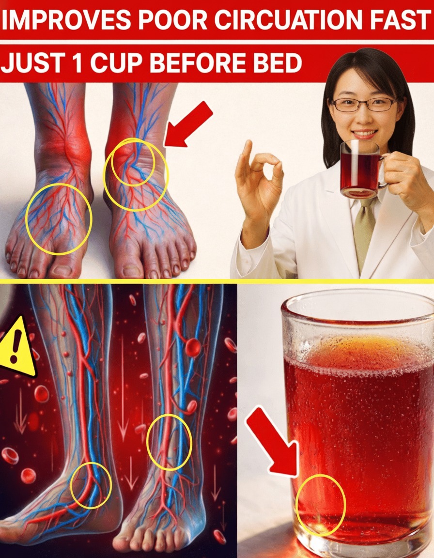 SENIORS: Tired of Cold, Achy Legs? This 1 Cup Before Bed FIRES UP Blood Flow in Your Legs & Feet – FAST!